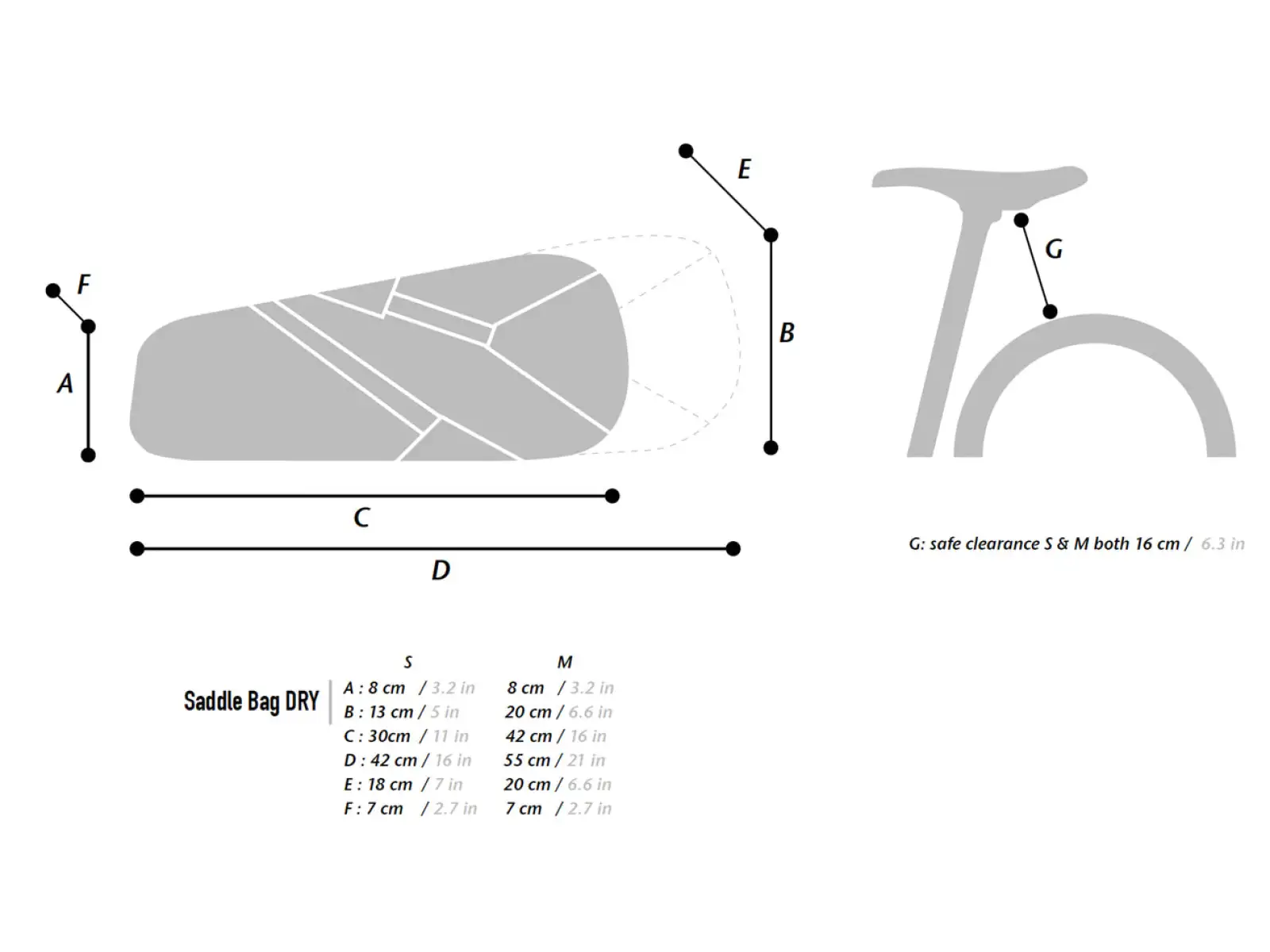 Woho X-Tourning Dry Bag sedlová taška 8-12 l Honeycomb Iron grey veľkosť 2,5 mm M