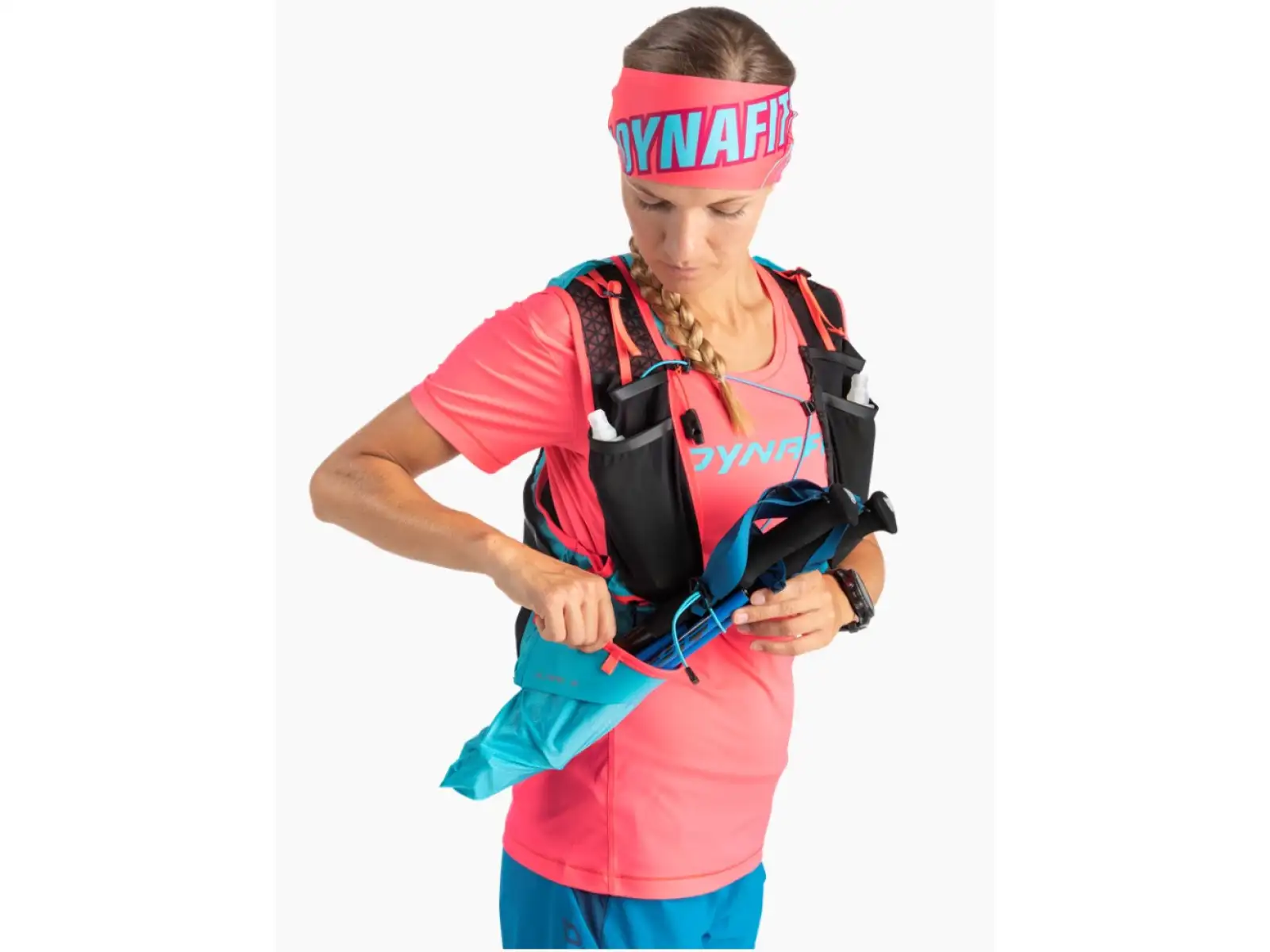 Dynafit Traverse 2 Dámske funkčné tričko s krátkym rukávom Pink Glo