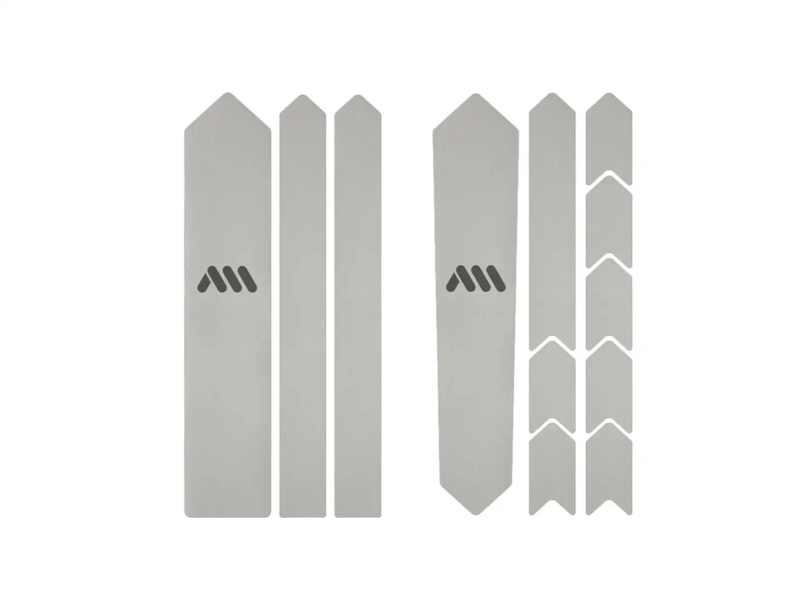 All Mountain Style ochranné polepy na rám Gravel/Road Clear Silver