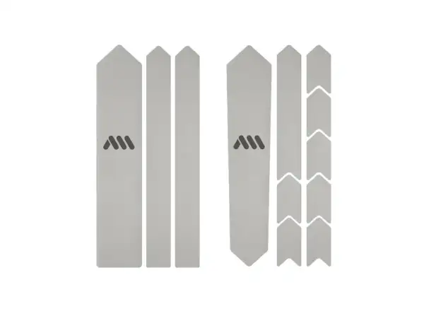 All Mountain Style ochranné polepy na rám Gravel/Road Clear Silver