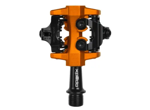 X-pedo CXR SPD nášľapné pedále čierna/oranžová