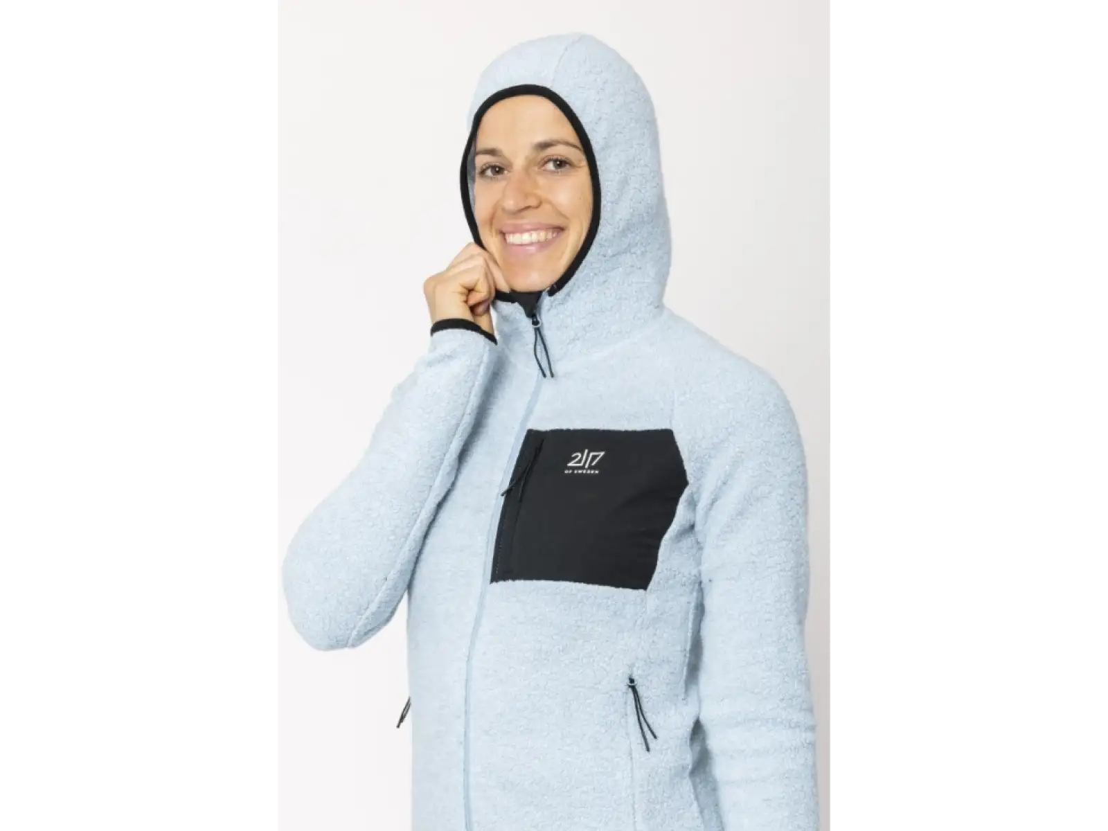 2117 of Sweden Skord dámska mikina s kapucňou Ice Blue