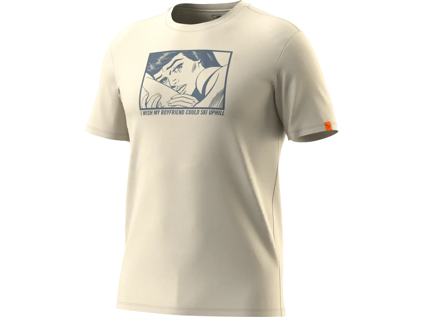 Dynafit Graphic Cotton pánske tričko krátky rukáv Smoke Blue/Tabloid