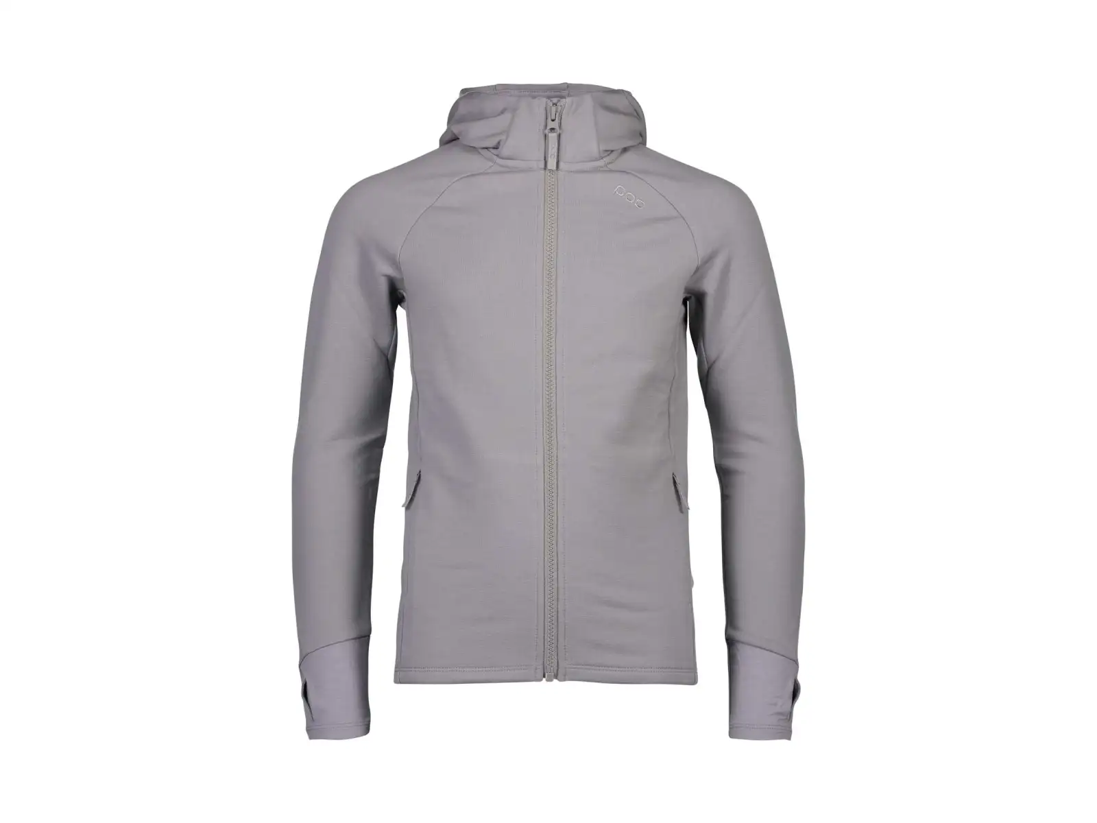 Detská mikina POC Merino Zip Hood Jr Alloy Grey