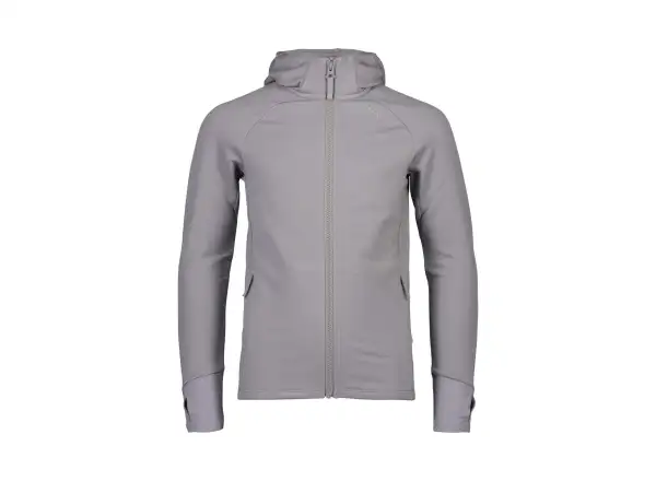 Detská mikina POC Merino Zip Hood Jr Alloy Grey