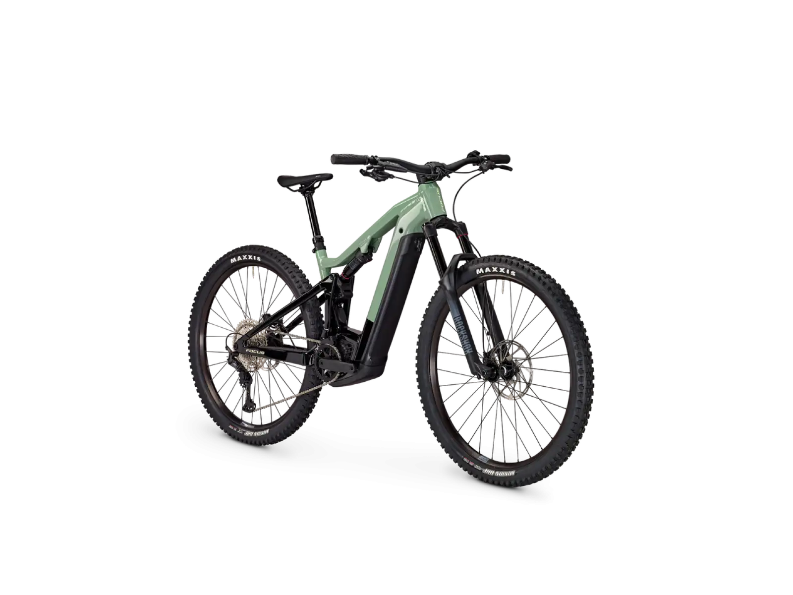Focus Thron2 6.8 DI 750 Wh horský elektrobicykel Mineralgreen Glossy/Magicblack Glossy