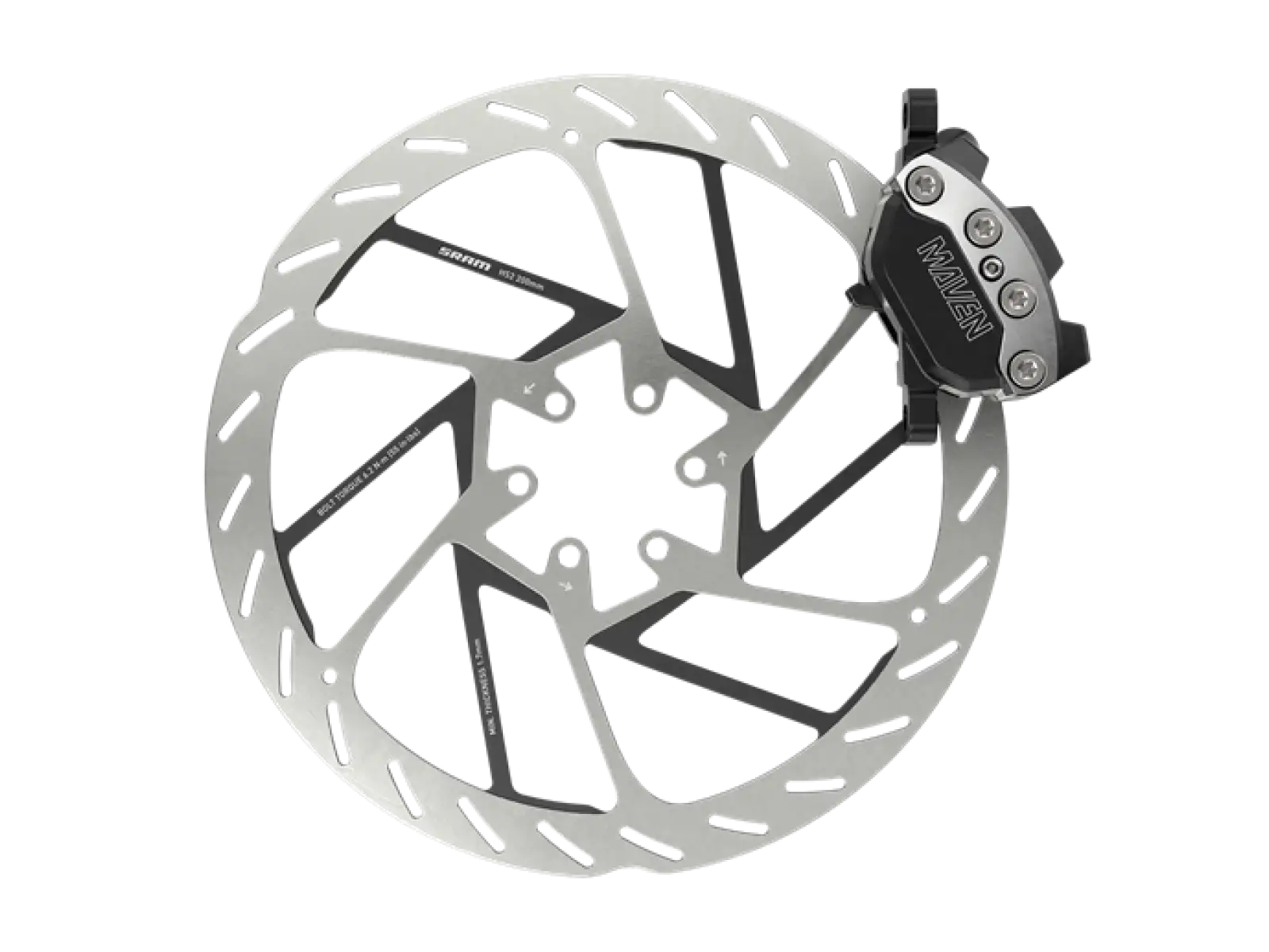 Sram Maven Ultimate Clear Anodized zadná kotúčová brzda