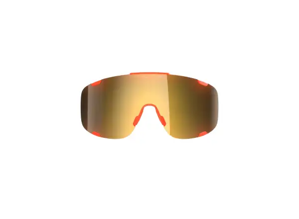 POC Devour + slnečné okuliare Fluorescent Orange Translucent/Clarity Road/Partly Sunny Gold