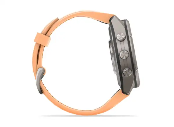 Garmin fenix 9 Pro – inReach 43 mm smart hodinky Titanium Shell pink/autumn orange silicone band