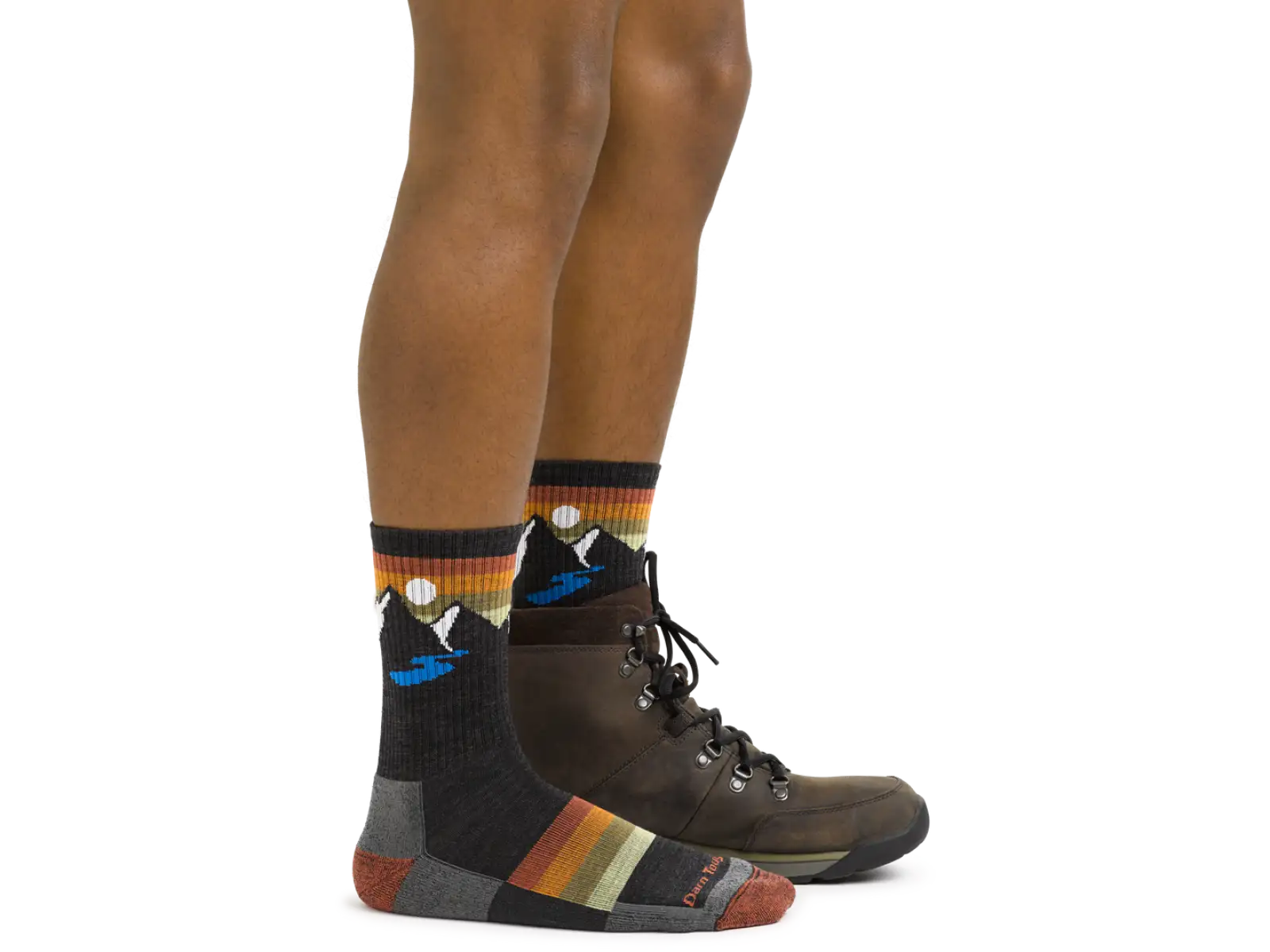 Darn Tough Sunset Ridge Micro Crew Lightweight Cushion pánske ponožky Charcoal
