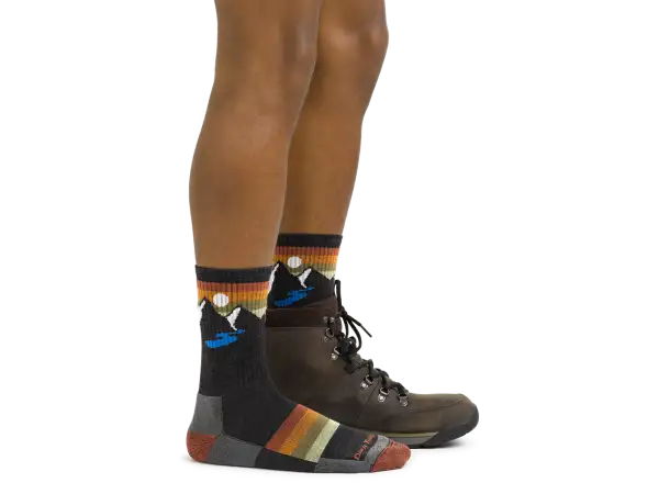 Darn Tough Sunset Ridge Micro Crew Lightweight Cushion pánske ponožky Charcoal