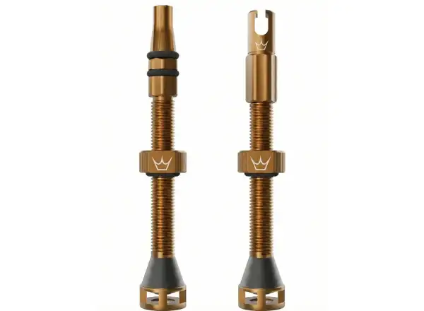 Peatys Holeshot Fast Flow bezdušové ventilky 60 mm Bourbon