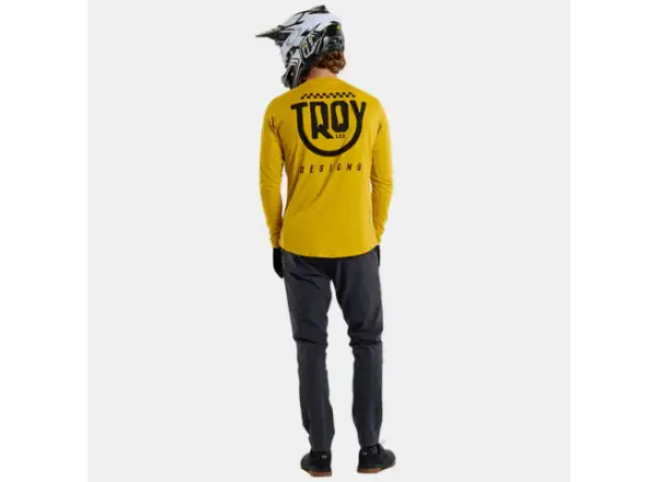 Troy Lee Designs Ruckus Ride Tee pánsky dres dlhý rukáv Eyez Safron