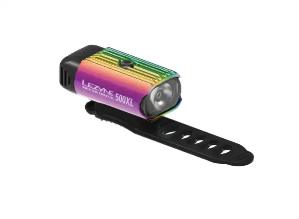 Lezyne Hecto Drive 500XL predné svetlo Neo metallic