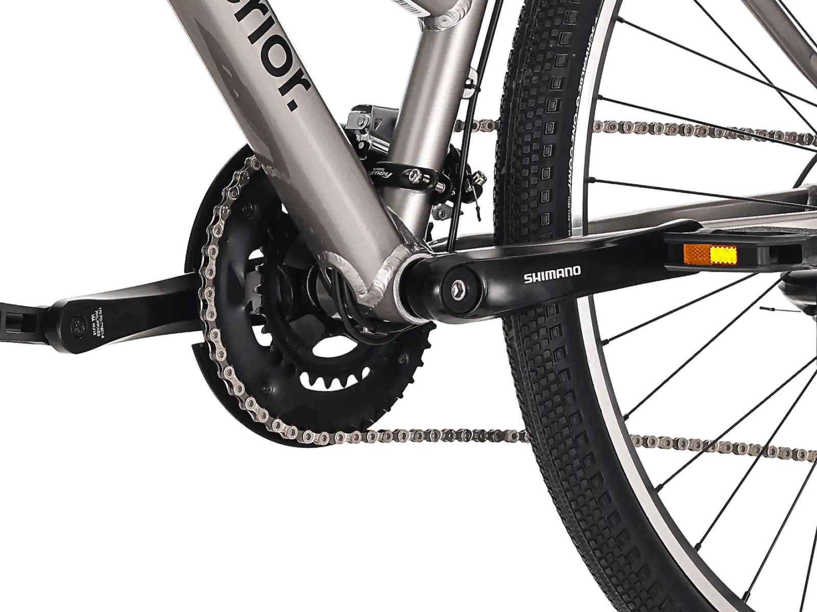 Superior Blox 6.0 MS trekingový bicykel Gloss Dark Chrome