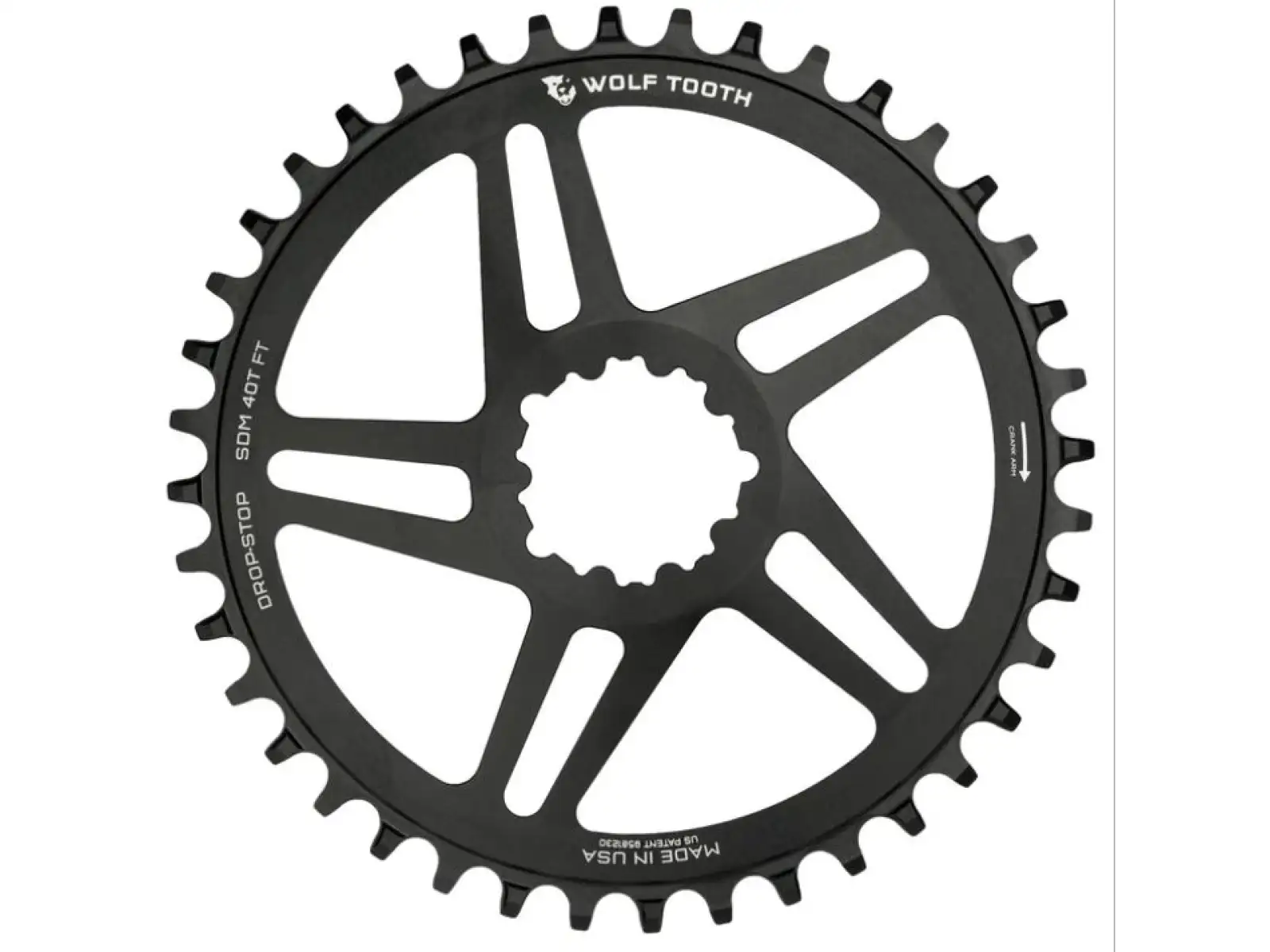 Wolf Tooth prevodník Direct Mount pre Sram Flattop 38 zubov.
