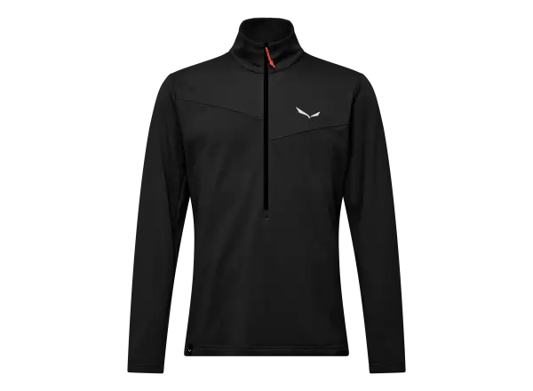 Salewa Puez Cammino Polarlite Half-Zip pánska mikina Black Out