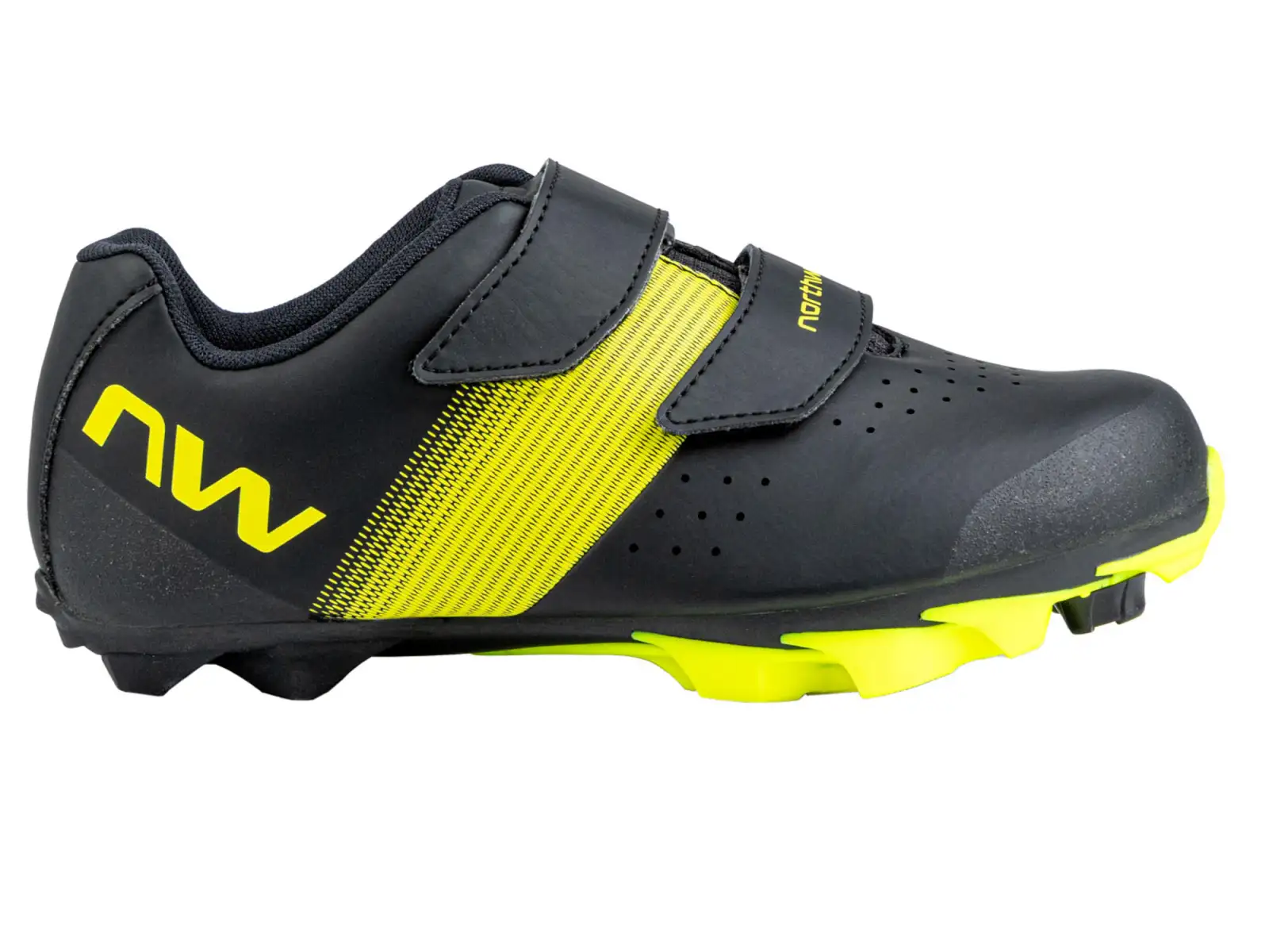 Northwave Hammer Junior detské XC tretry Black/Yellow Fluo