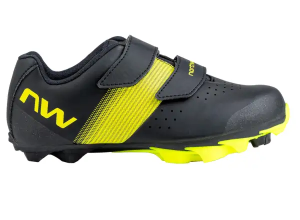 Northwave Hammer Junior detské XC tretry Black/Yellow Fluo