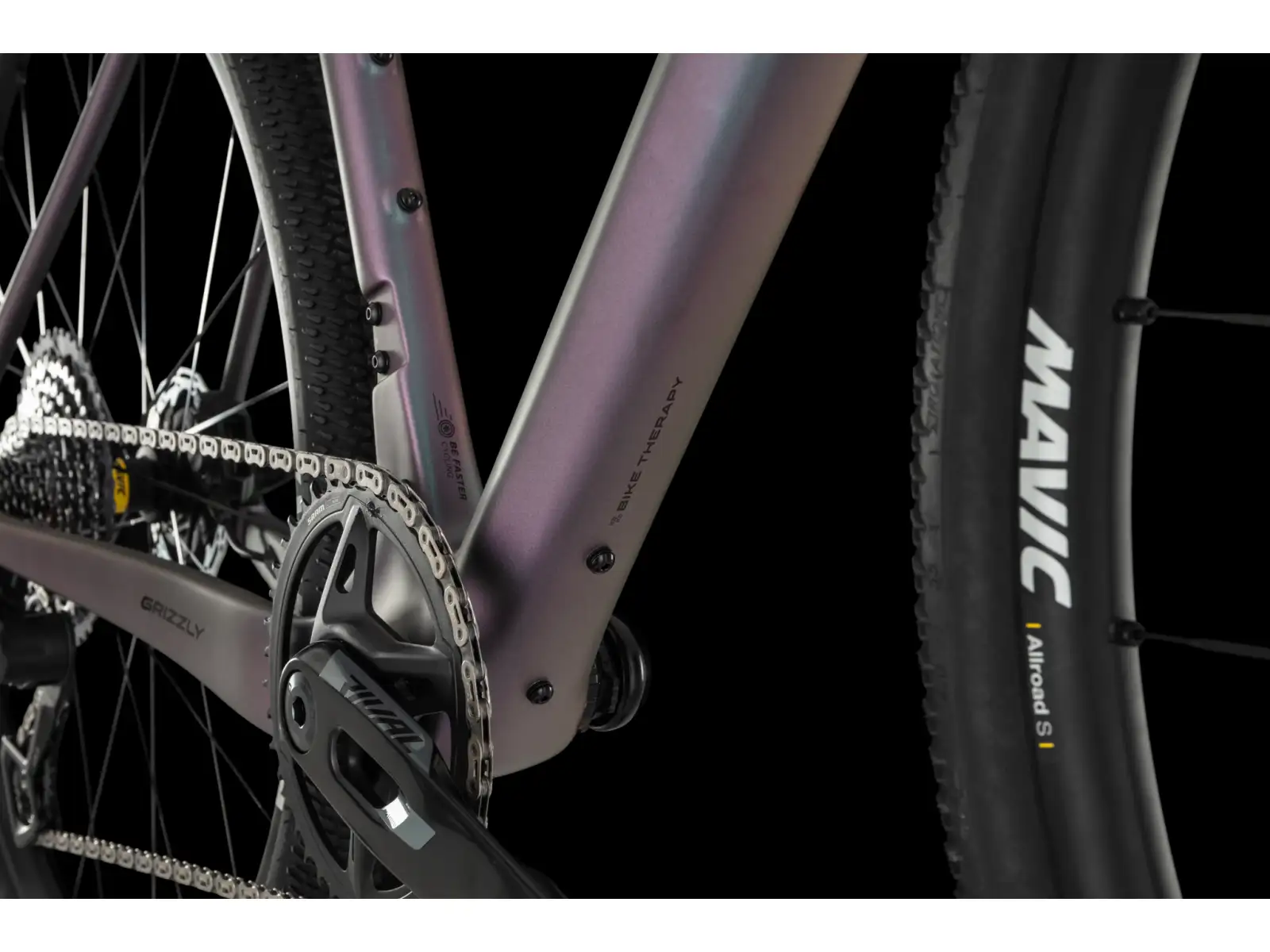 4Ever Grizzly AXS gravel bicykel Titan Rainbow