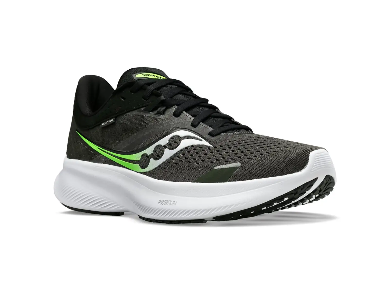 Saucony Ride 16 pánska bežecká obuv Umbra/Slime
