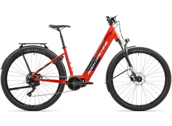 Rock Machine eStorm 90 Tour horský elektrobicykel Gloss Metallic Orange/Silver