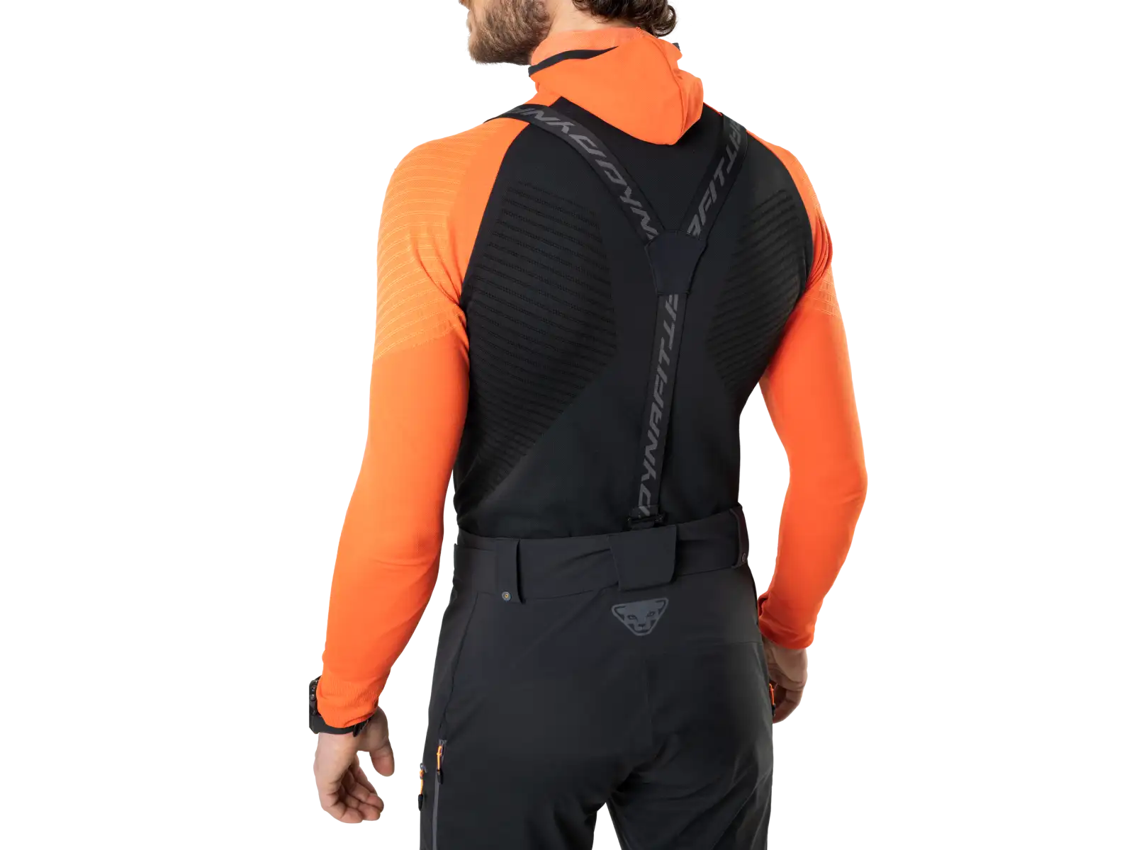 Dynafit Free Infinium Hybrid pánske nohavice s náprsenkou Black out