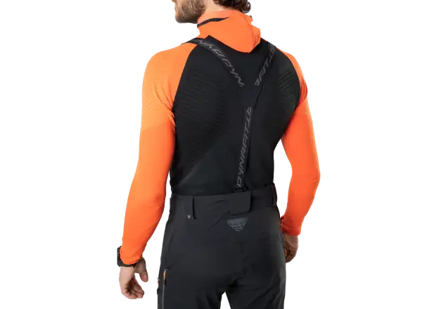 Dynafit Free Infinium Hybrid pánske nohavice s náprsenkou Black out