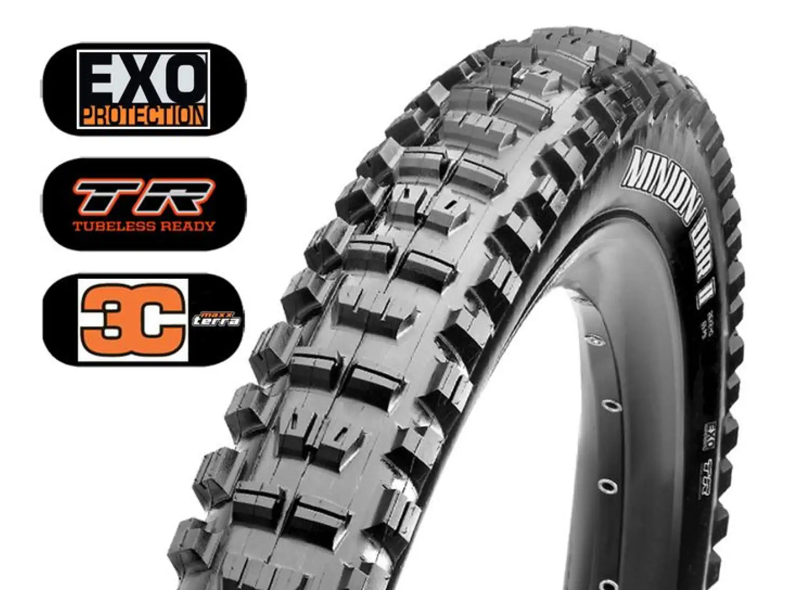 Maxxis Minion DHR II 27,5x2,40" WT MTB pneumatika Kevlar EXO, TR, 3C MaxxTerra