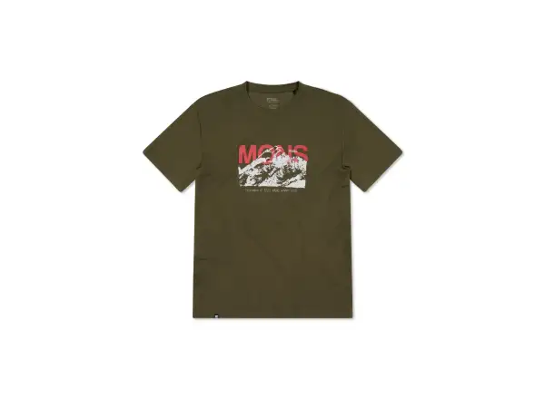 Mons Royale Icon Merino pánske tričko krátky rukáv Dark Olive