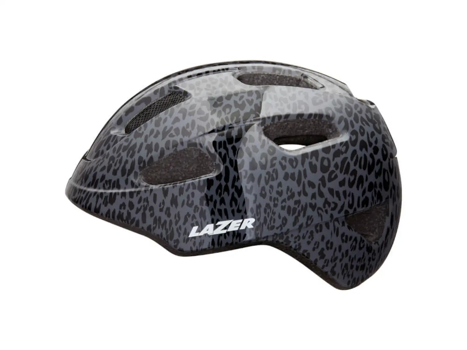 Lazer NUTZ KC detská prilba čierna Leopardí vel. Uni (50-56 cm)