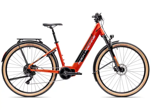 Rock Machine Storm INT e90-29 Touring elektrobicykel Gloss Metallic Orange/Silver