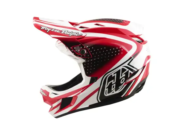 Troy Lee Designs D4 Polyacrylite MIPS prilba Line Fire/white