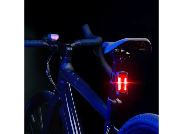 Lezyne Radar React StVZO System predné a zadné svetlo Black