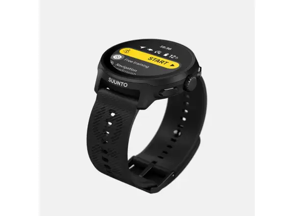 Suunto Run inteligentné hodinky silikónový remienok All Black