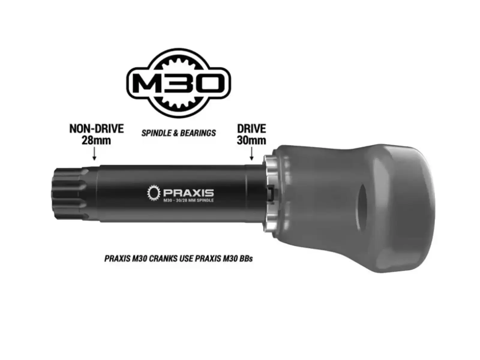 Praxis Zayante Carbon gravel kľuky bez prevodníka 172,5 mm