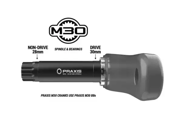 Praxis Zayante Carbon gravel kľuky bez prevodníka 172,5 mm
