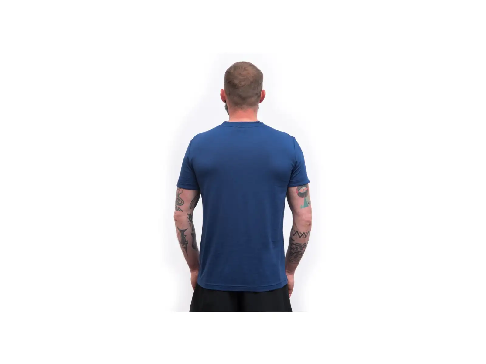 Sensor Merino Air Traveller pánske tričko krátky rukáv modré