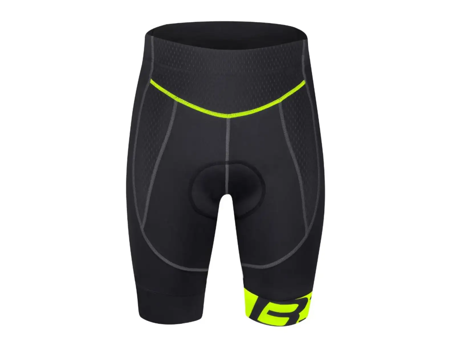 Force B30 šortky do pása s podšívkou čierna/fluo