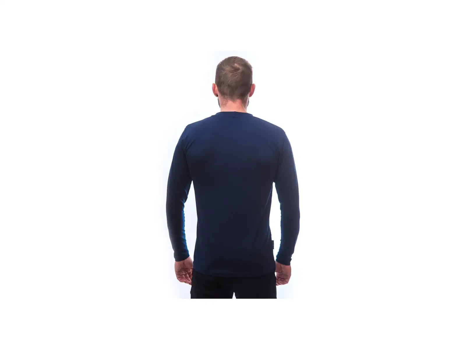 Sensor Merino Active PT Mountains pánske tričko dlhý rukáv Deep Blue