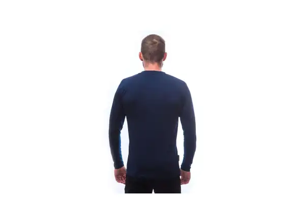 Sensor Merino Active PT Mountains pánske tričko dlhý rukáv Deep Blue