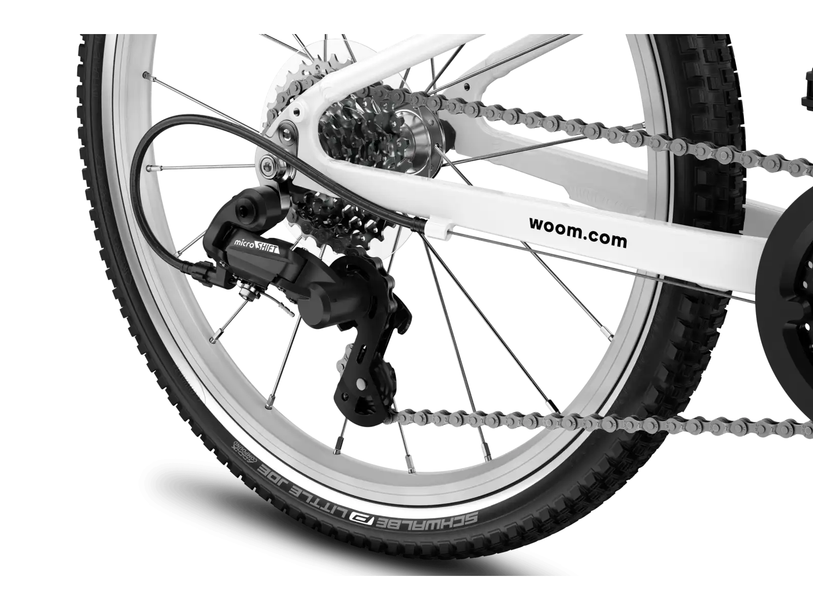 Woom GO 4 detský bicykel neon lime