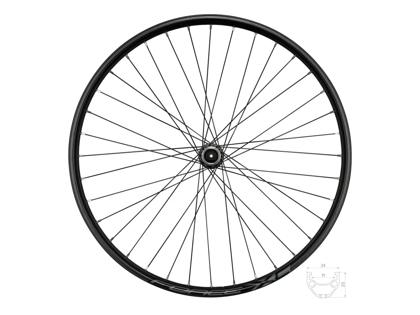 Force XC Disc 27,5 CL zadné vypletené koleso náboj Shimano