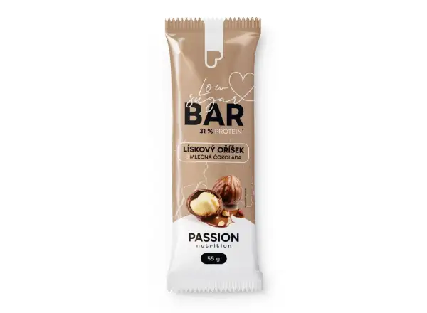 Passion Bar Lieskový oriešok s mliečnou čokoládou 55 g