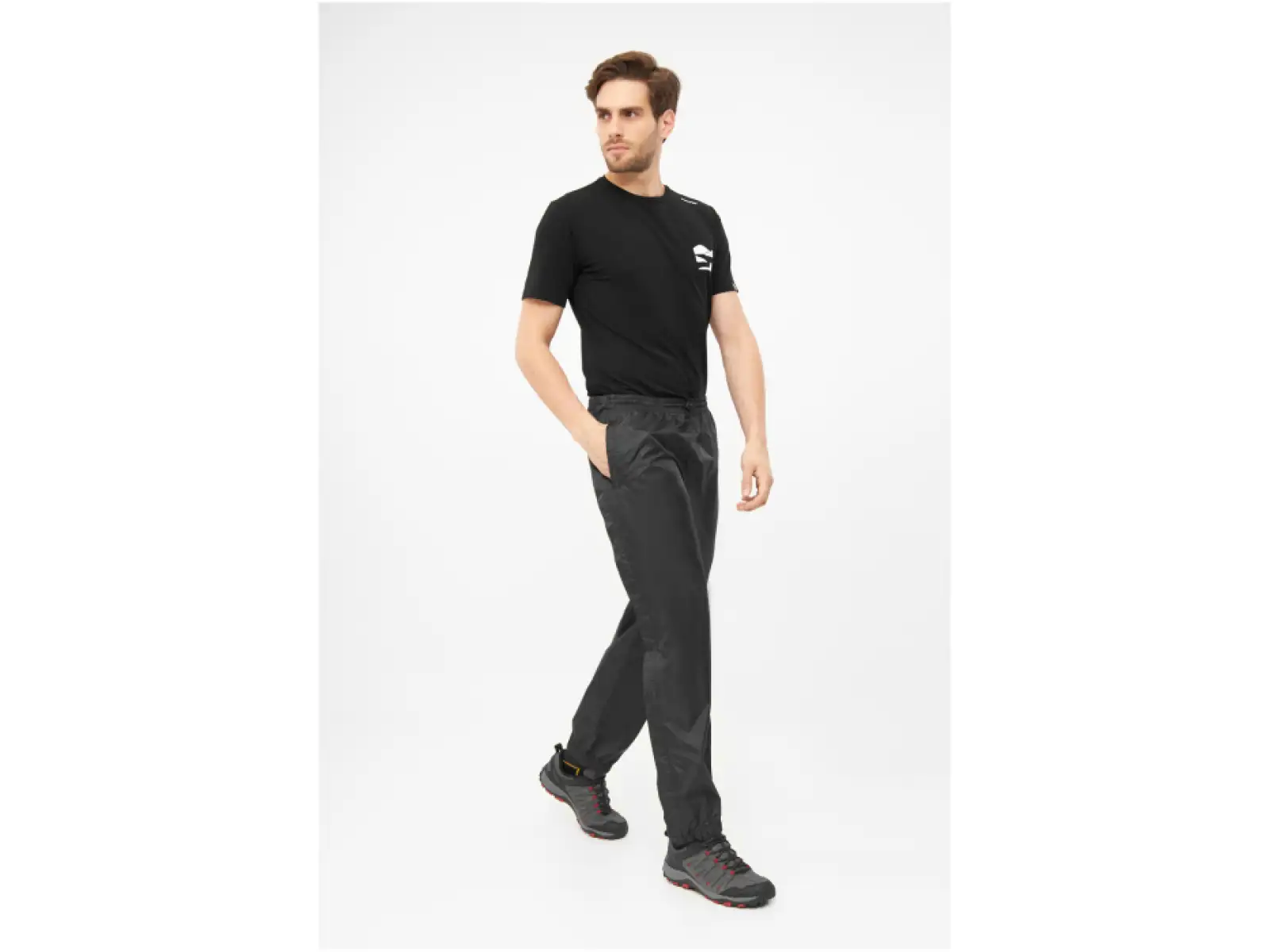 Viking Active Line Rainier pánske celorozopínacie nohavice Black