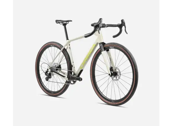 Orbea Terra M21eTEAM 1X gravel bicykel Ivory White/Spicy Lime
