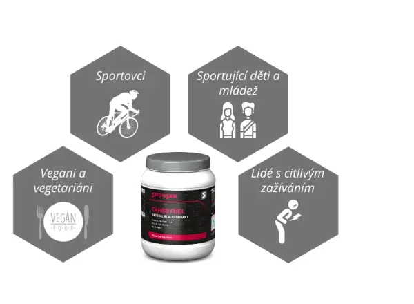 Sacharidový nápoj Sponser Carbo Fuel s polyfenolmi (1000 g)