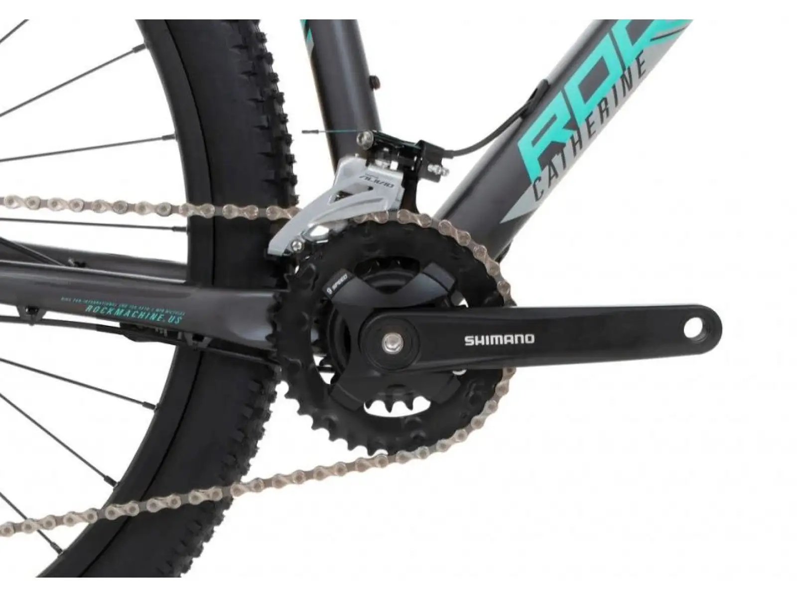 Rock Machine Catherine 20-29 mat anthracite grey/mint green/grey horský bicykel