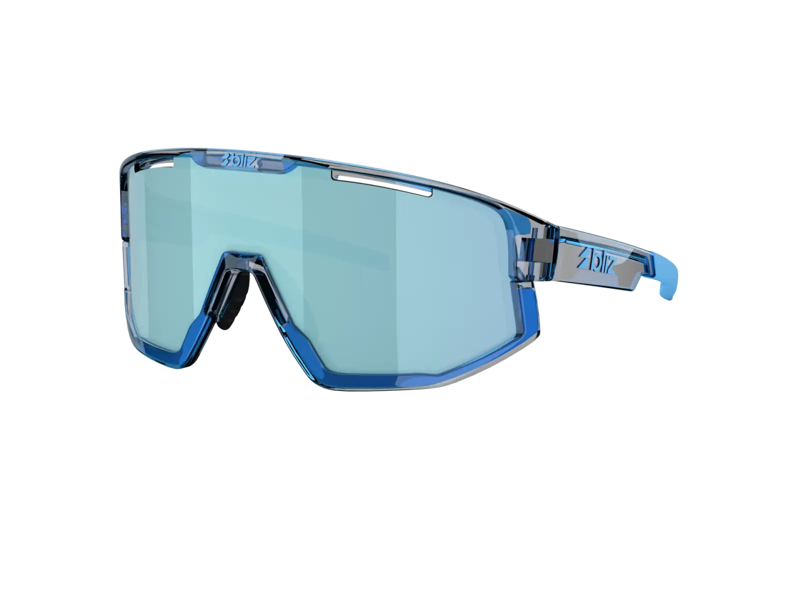 Bliz Fusion slnečné okuliare Transparent Blue/Smoke Ice Blue Multi