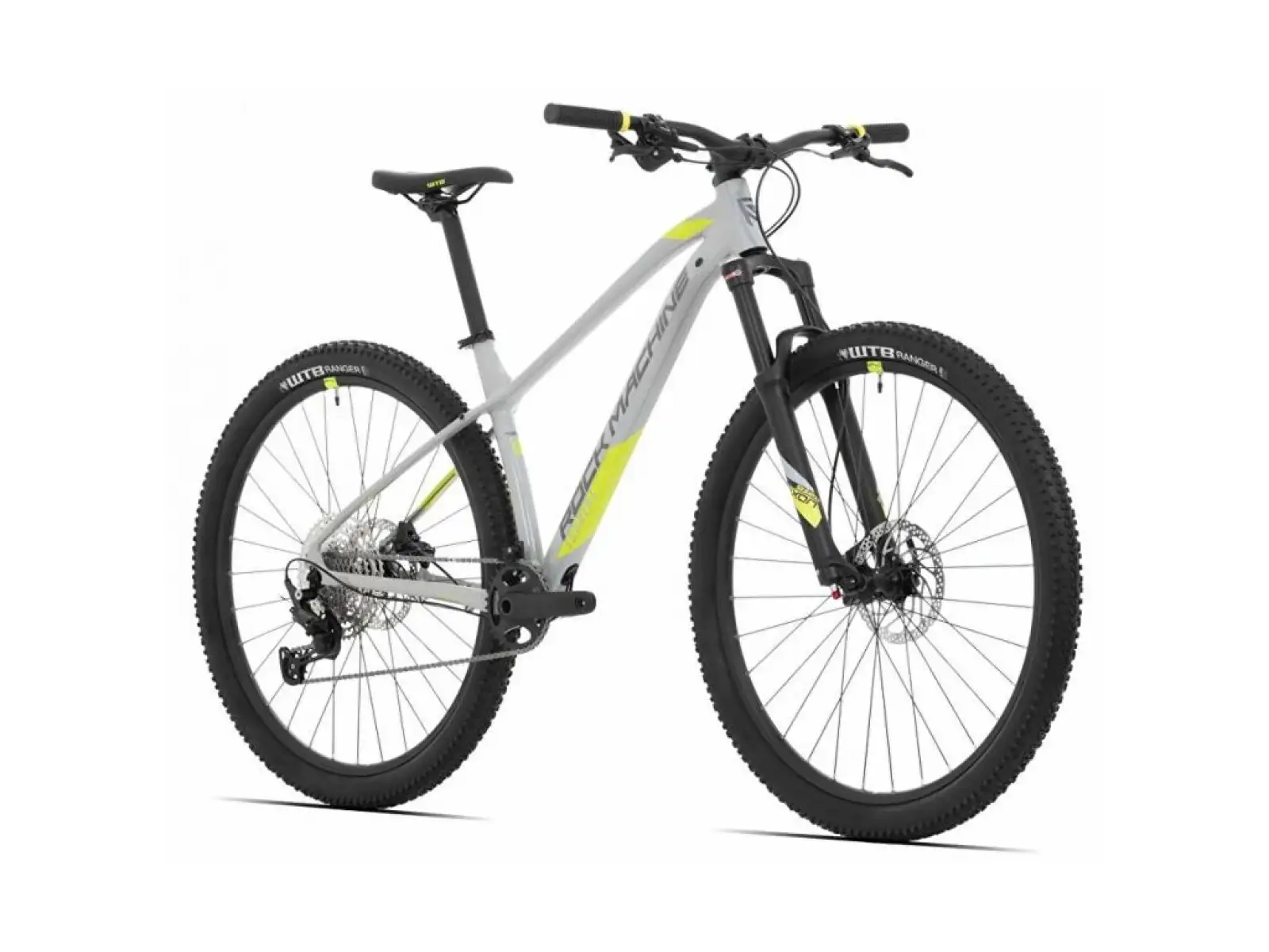 Rock Machine Torrent 60-29 gloss light grey/dark grey/yellow horský bicykel
